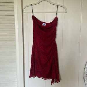 Princess Polly Red Lace mini Dress